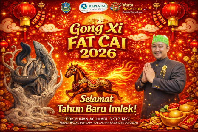 
					Kepala Bapenda Lamongan Ucapkan Selamat Tahun Baru Imlek 2026