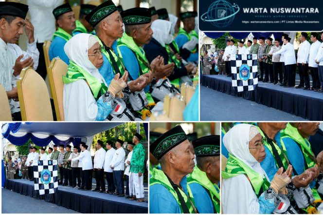 
					Lima Kloter Jamaah Haji Lamongan Diberangkatkan, Total 2.758 Orang