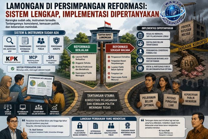 
					Lamongan di Persimpangan Reformasi: Sistem Lengkap, Implementasi Dipertanyakan