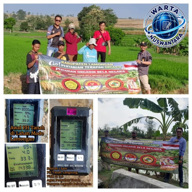 
					Metode Organik Bela Negara Dongkrak Kualitas Tanah dan Produktivitas Petani Lamongan