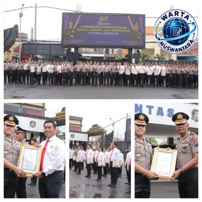 
					Polres Lamongan Apresiasi Personel Berprestasi, Dorong Kinerja Berbasis Integritas