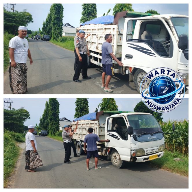 
					Polisi Tertibkan Truk Bermuatan Terbuka di Solokuro, Respons Aduan Warga