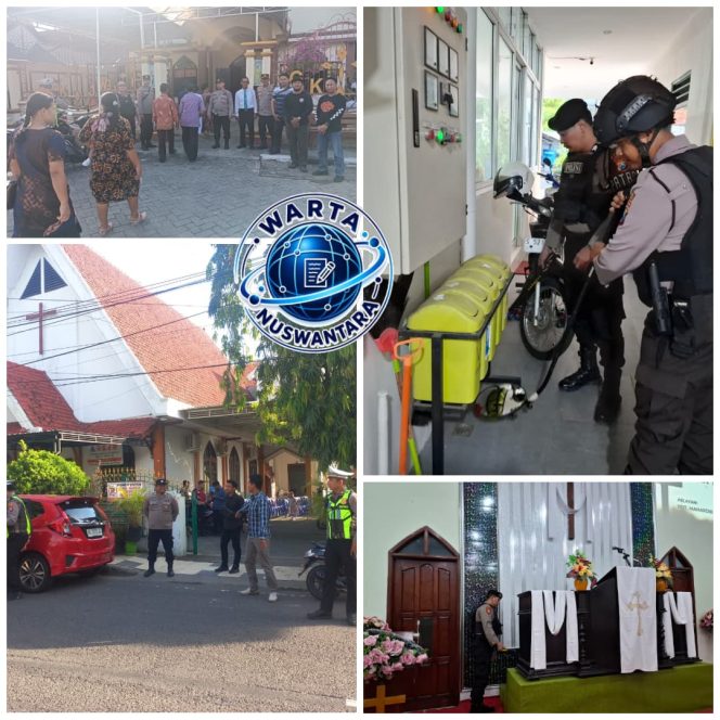 
					Polres Lamongan Perketat Pengamanan Ibadah Kenaikan Yesus Kristus, Sejumlah Gereja Disterilisasi