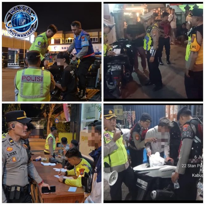 
					Razia Knalpot Brong di Babat, 21 Motor Ditilang